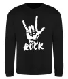 Свитшот ROCK знак Черный фото
