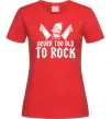Женская футболка Never too old to rock Simpsons Homer Красный Женская футболка Never too old to rock Simpsons Homer Красный фото