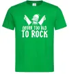 Мужская футболка Never too old to rock Simpsons Homer Зеленый фото
