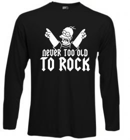 Лонгслів Never too old to rock Simpsons Homer Лонгслів Never too old to rock Simpsons Homer