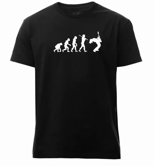 Чоловіча преміум футболка Evolution Rock Чорний фото