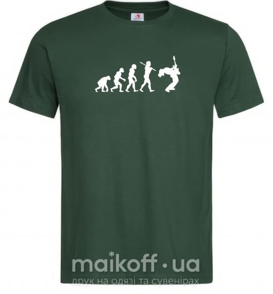 Чоловіча футболка Evolution Rock Темно-зелений фото