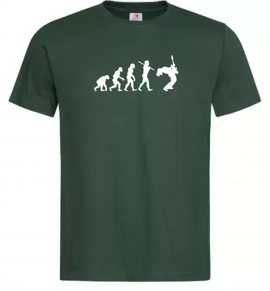 Чоловіча футболка Evolution Rock Темно-зелений фото