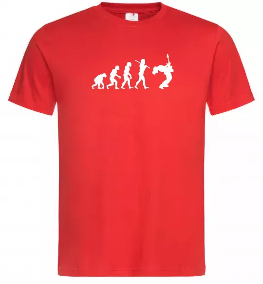 Чоловіча футболка Evolution Rock Червоний фото