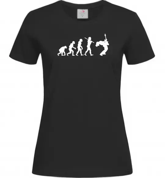 Женская футболка Evolution Rock Черный фото