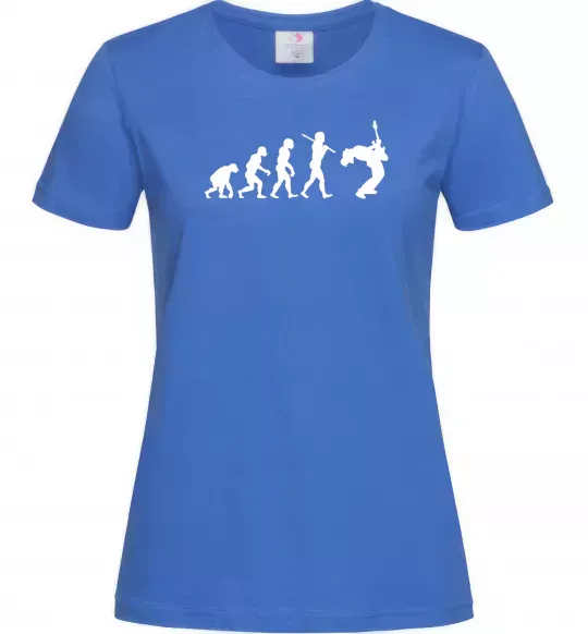 Женская футболка Evolution Rock Ярко-синий фото