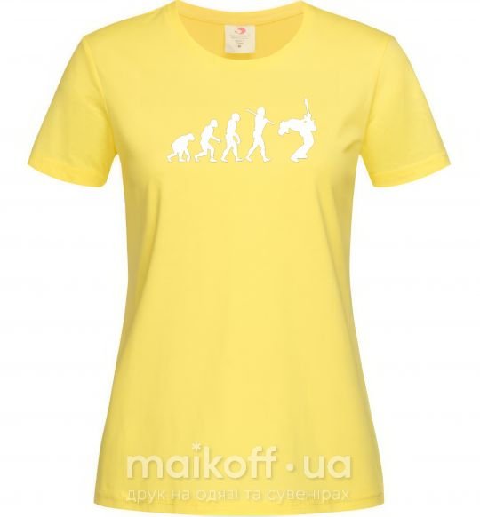Женская футболка Evolution Rock Лимонный фото