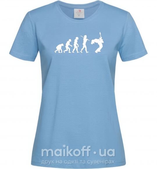 Жіноча футболка Evolution Rock Блакитний фото