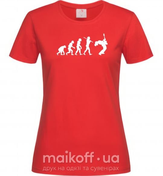 Жіноча футболка Evolution Rock Червоний фото