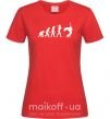 Женская футболка Evolution Rock Красный фото