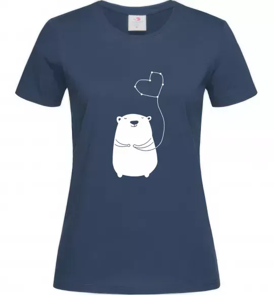 Жіноча футболка my bear Темно-синій фото