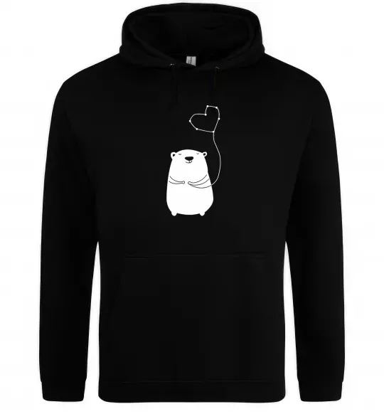 Чоловіча толстовка (худі) my bear Чорний фото