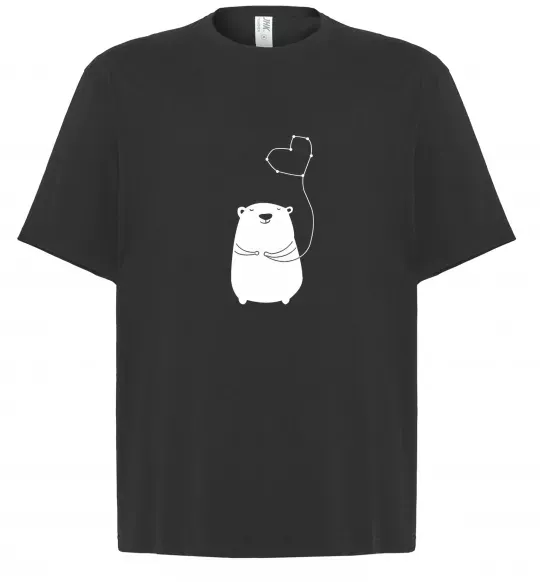 Футболка Оверсайз my bear Черный фото