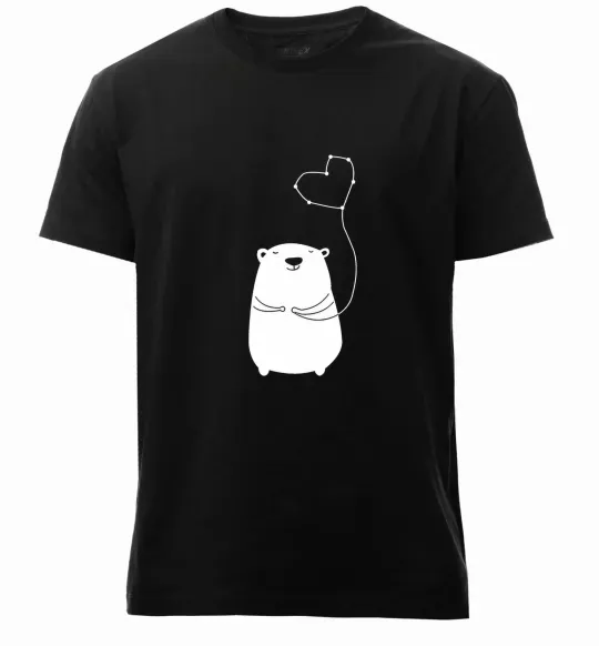 Мужская премиум футболка my bear Черный фото