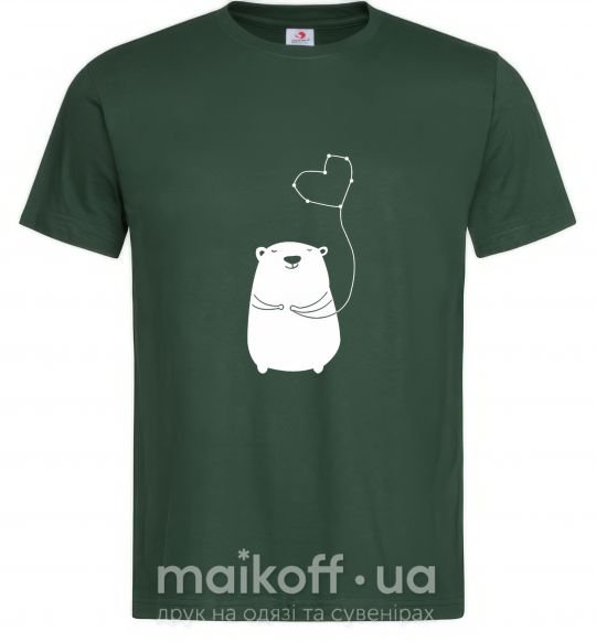 Мужская футболка my bear Темно-зеленый фото