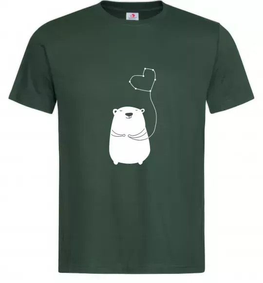 Мужская футболка my bear Темно-зеленый фото