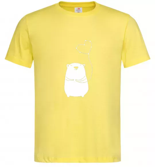 Мужская футболка my bear Лимонный фото