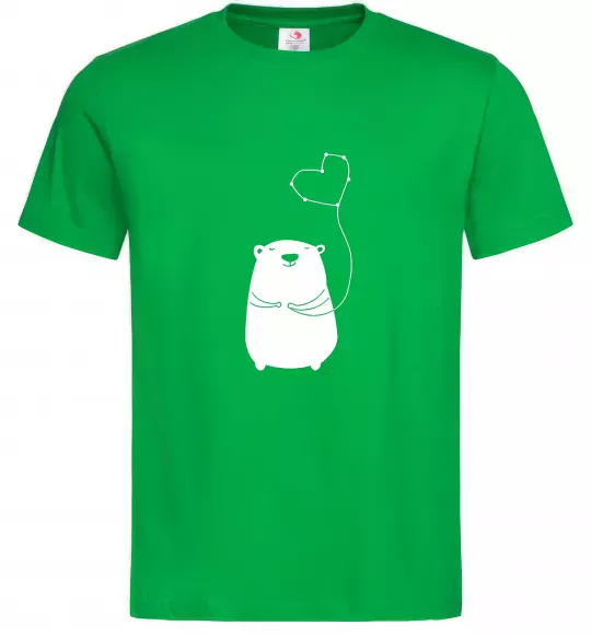 Мужская футболка my bear Зеленый фото