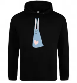 Мужская толстовка (худи) Rabbit Черный фото