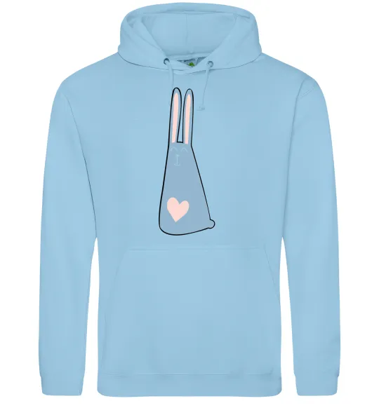 Чоловіча толстовка (худі) Rabbit Блакитний фото