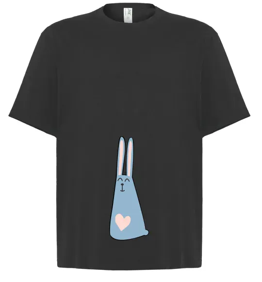 Футболка Оверсайз Rabbit Черный фото