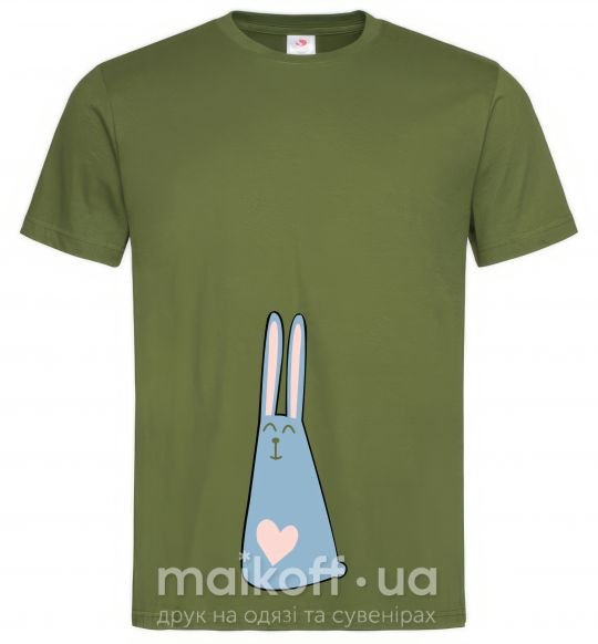 Чоловіча футболка Rabbit Оливковий фото