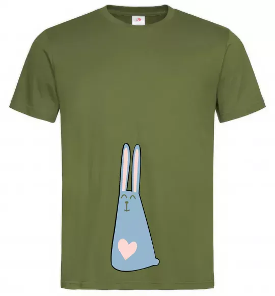 Чоловіча футболка Rabbit Оливковий фото