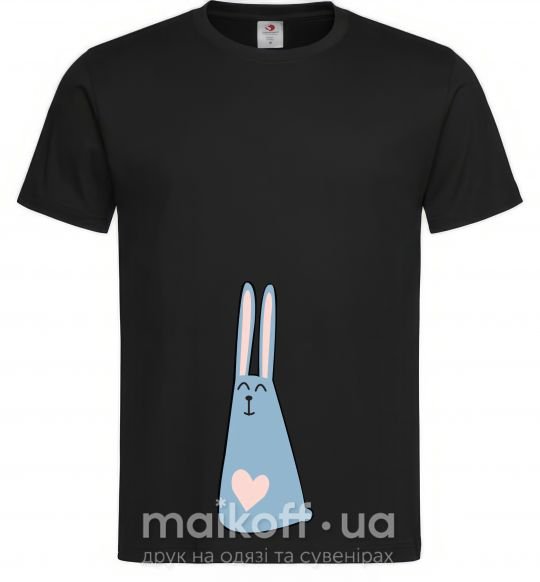 Чоловіча футболка Rabbit Чорний фото