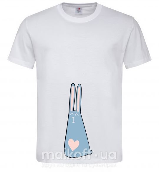 Мужская футболка Rabbit Белый фото