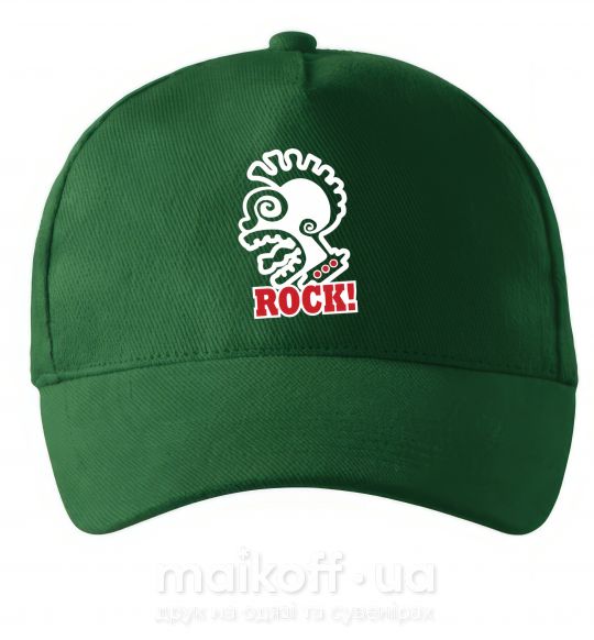 Кепка Rock! с лицом Темно-зелений фото