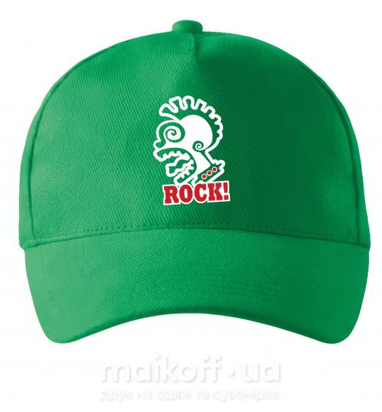 Кепка Rock! с лицом Зелений фото