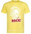 Чоловіча футболка Rock! с лицом Лимонний фото