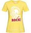 Жіноча футболка Rock! с лицом Лимонний фото
