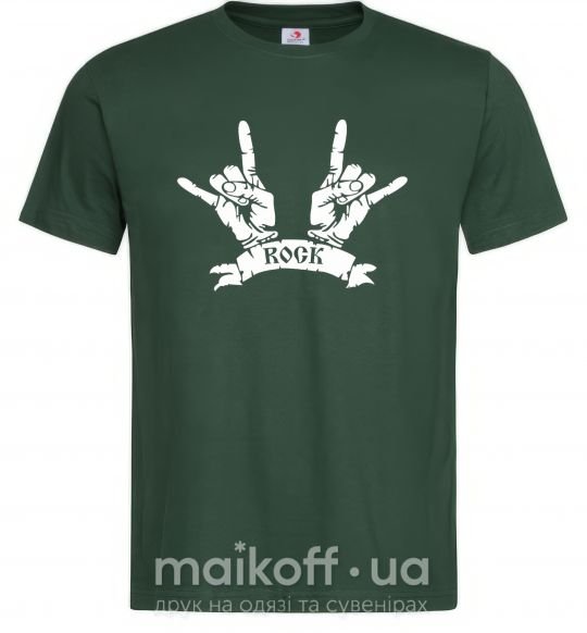 Мужская футболка Hard ROCK знак Темно-зеленый фото