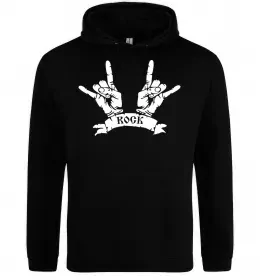 Чоловіча толстовка (худі) Hard ROCK знак Чорний фото