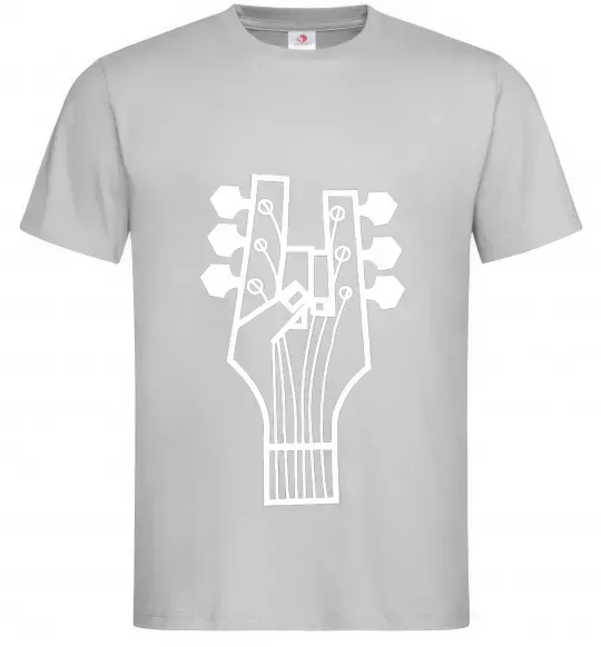 Мужская футболка head guitar Серый фото