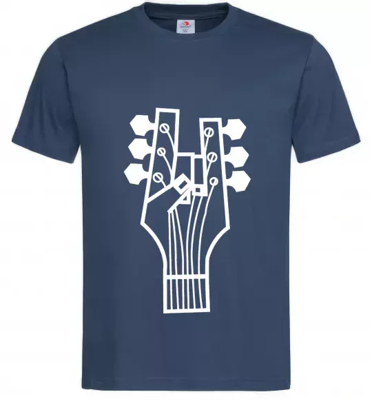 Мужская футболка head guitar Темно-синий фото