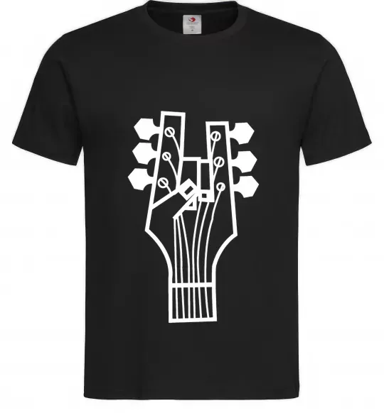 Мужская футболка head guitar Черный фото