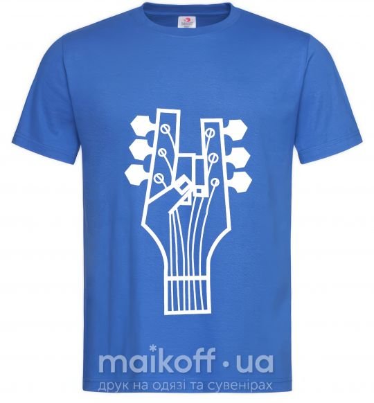 Мужская футболка head guitar Ярко-синий фото