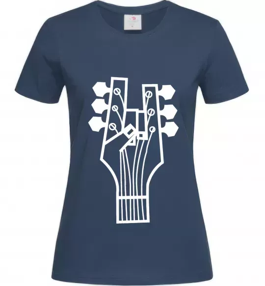 Жіноча футболка head guitar Темно-синій фото