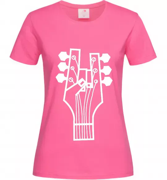 Жіноча футболка head guitar Яскраво-рожевий фото