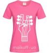 Женская футболка head guitar Ярко-розовый фото