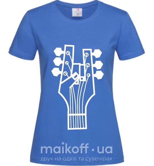 Женская футболка head guitar Ярко-синий фото