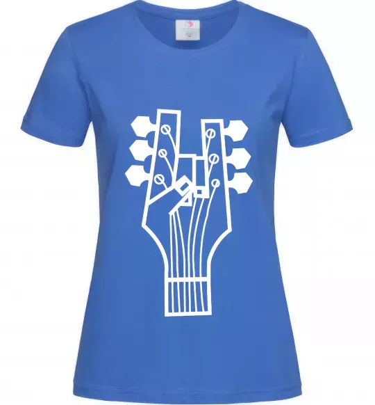 Жіноча футболка head guitar Яскраво-синій фото