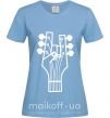Женская футболка head guitar Голубой фото