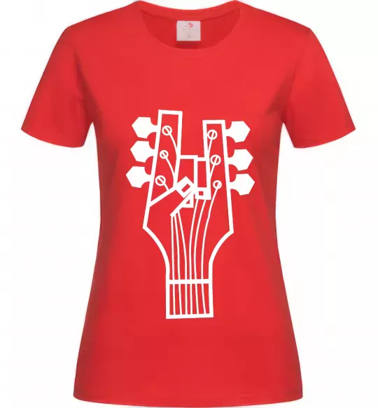 Жіноча футболка head guitar Червоний фото
