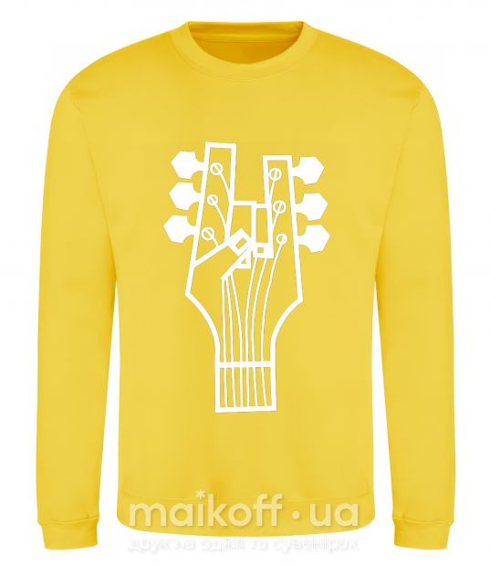 Світшот head guitar Сонячно жовтий фото