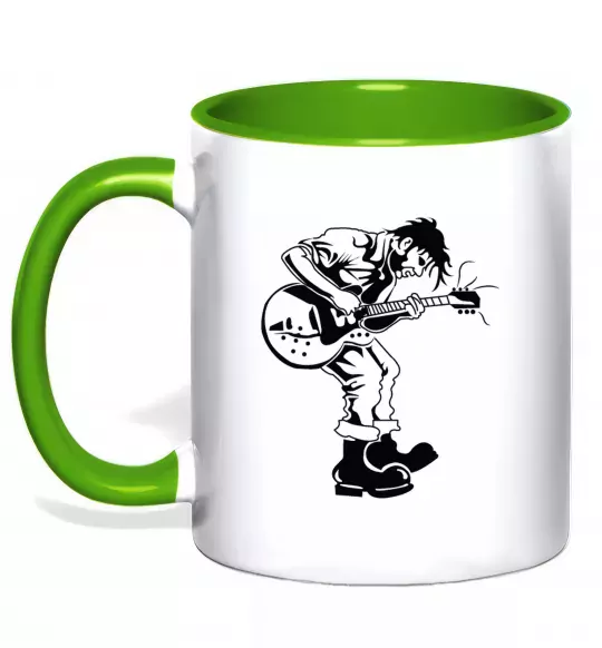 Чашка с цветной ручкой Rockman Зеленый фото