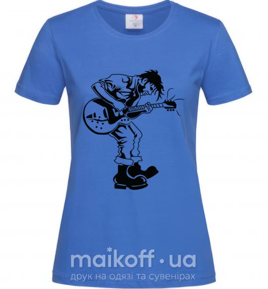 Жіноча футболка Rockman Яскраво-синій фото