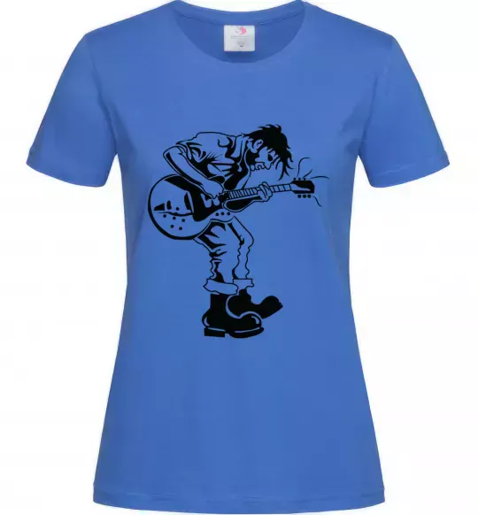 Женская футболка Rockman Ярко-синий фото